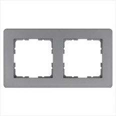 Изображение Рамка G-Flex 2-постовая, цвет Алюминий